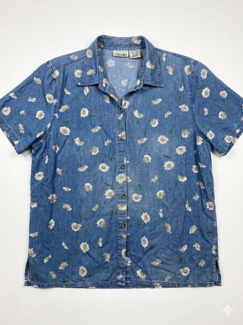 Casey & Max Vintage Denim Shirt Size 30W/32W